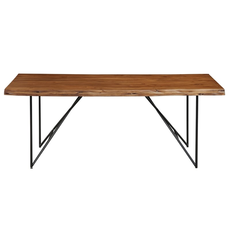 Home Square 5 Piece Set with Dining Table Side Chairs Server and Bench