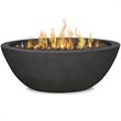Home Square 2-Piece Set with Propane Fire Pit Bowl & Fire Glass