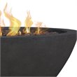 Home Square 2-Piece Set with Propane Fire Pit Bowl & Fire Glass