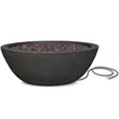 Home Square 2-Piece Set with Propane Fire Pit Bowl & Fire Glass