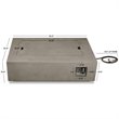 Home Square 2-Piece Set with Large Propane Fire Table & Fire Glass