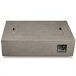 Home Square 2-Piece Set with Large Propane Fire Table & Fire Glass