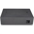 Home Square 2-Piece Set with Large Fire Table and Fire Glass