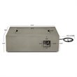 Home Square 2-Piece Set with Small Propane Fire Table Fire Glass