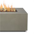 Home Square 2-Piece Set with Small Propane Fire Table Fire Glass