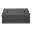 Home Square 2-Piece Set with Small Fire Table & Fire Glass in Slate/Cobalt Blue