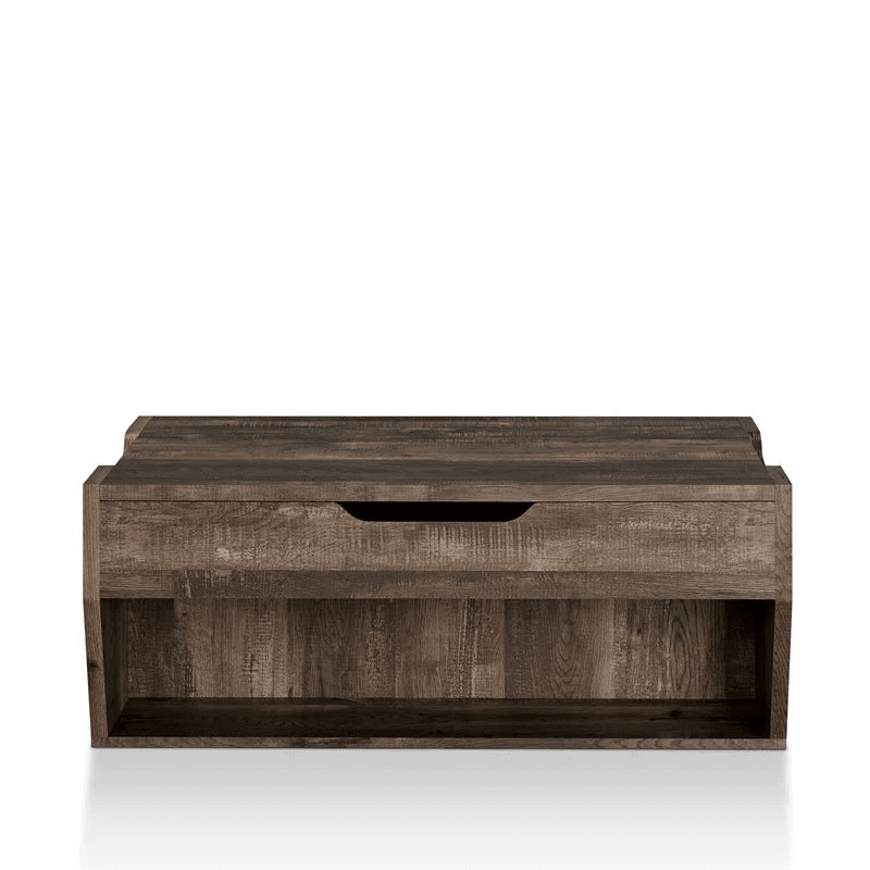 Krella 2-Piece Oak Wood Storage Coffee Table and 62-Inch TV Stand Set