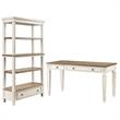 Home Square 2-Piece Furniture Set with 4 Shelf Bookcase & Lift Top Writing Desk