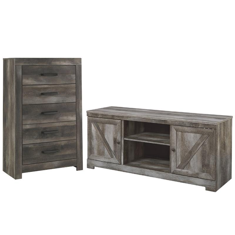 Home Square 2-Piece Furniture Set with 63