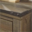 Home Square 2-Piece Set with 5 Drawer Wood Chest and 2 Drawer Night Stand