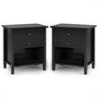 Home Square 2-Piece Wood 24