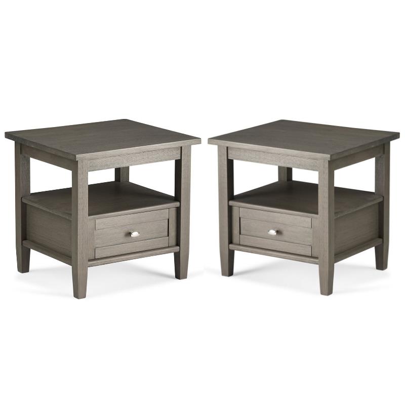 Home Square 2-Piece Wood 20