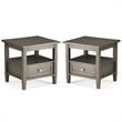 Home Square 2-Piece Wood 20
