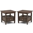 Home Square 2-Piece Wood 20