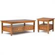 Home Square 2-Piece Set with Wood 48