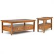 Home Square 2-Piece Set with Wood 48