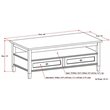 Home Square 2-Piece Set with Wood 48