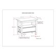 Home Square 2-Piece Wood 14