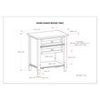 Home Square 2-Piece Wood 24