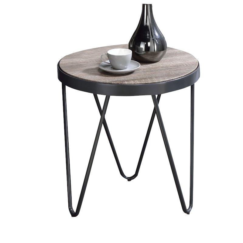Home Square 2-Piece Set with Coffee Table and End Table in Weathered Gray Oak