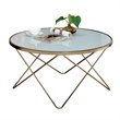 Home Square 3-Piece Set with Coffee Table and 2 End Tables in Champagne