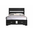 Home Square 4-Piece Set with Full Storage Bed Nightstand Dresser & Mirror