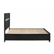 Home Square 4-Piece Set with Full Storage Bed Nightstand Dresser & Mirror