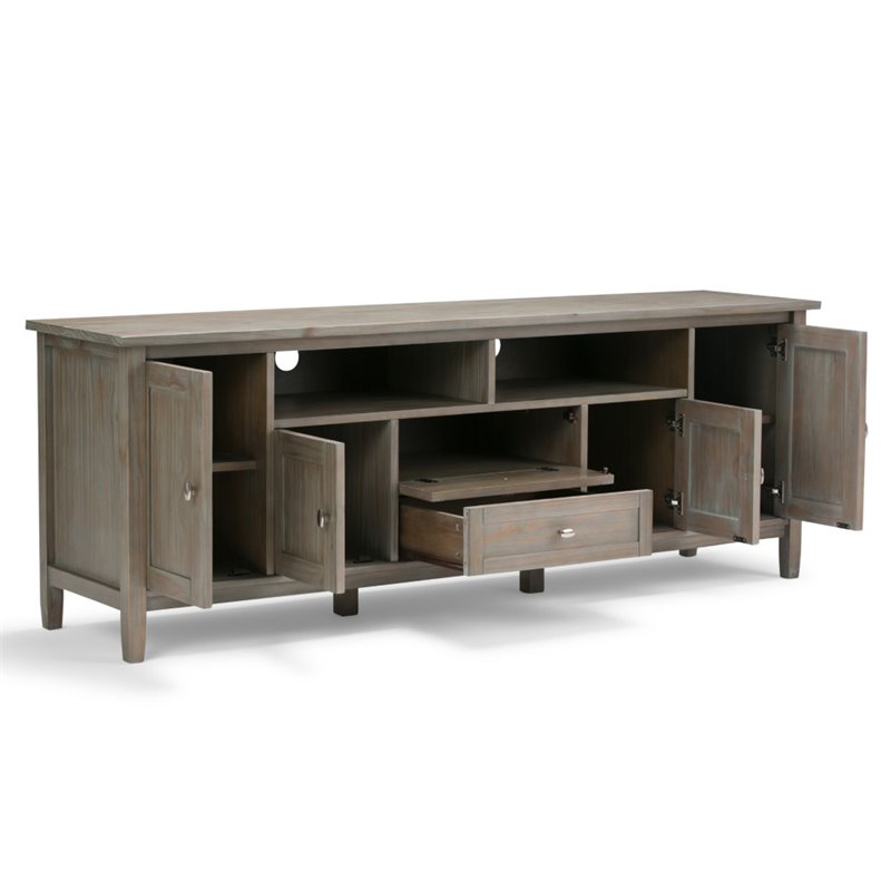Home Square 3-Piece Set with TV Media Stand up to 80