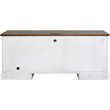 Home Square 2-Piece Set with Computer Desk and Hutch in Weathered White