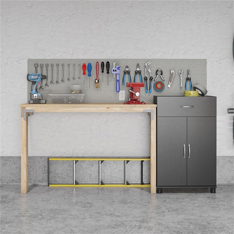 Home Square 2-Piece Set with Cabinet with Drawer 24