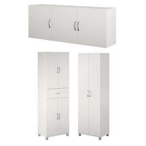 Home Square 3-Piece Set with 24&quot Cabinet Cabinet with Drawer & 54&quot Wall Cabinet