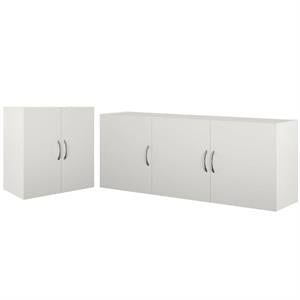 Home Square 2-Piece Set with 54&quot Wall Cabinet and 24&quot Wall Cabinet in White