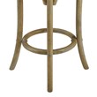 Home Square 2-Piece Furniture Rattan Wood Backless Counter Stool Set in Brown
