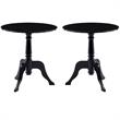 Home Square 2-Piece Furniture Transitional End Table Set in Black