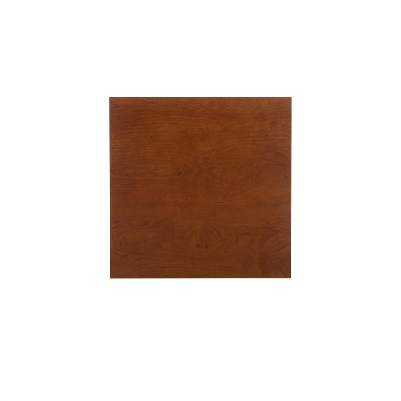 Home Square 2-Piece Furniture Solidwood End Table Set in Brown