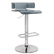 Home Square 2-Piece Furniture Swivel Adjustable Bar Stool Set in Gray
