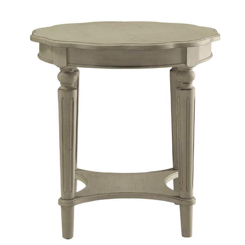 Home Square 2-Piece Furniture End Table Set in Antique Slate