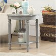 Home Square 2-Piece Furniture End Table Set in Antique Slate