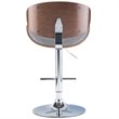 Home Square 2-Piece Adjustable Bar Stool Set in Gray and Brown