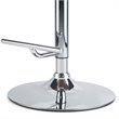 Home Square 2-Piece Faux Leather Adjustable Bar Stool Set in Stone Gray
