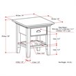 Home Square 2-Piece Wood 19