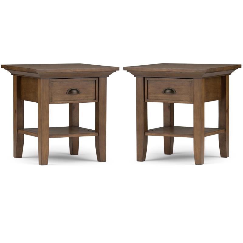 Home Square 2-Piece Wood 19