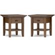 Home Square 2-Piece Wood 19