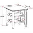 Home Square 2-Piece Wood 19