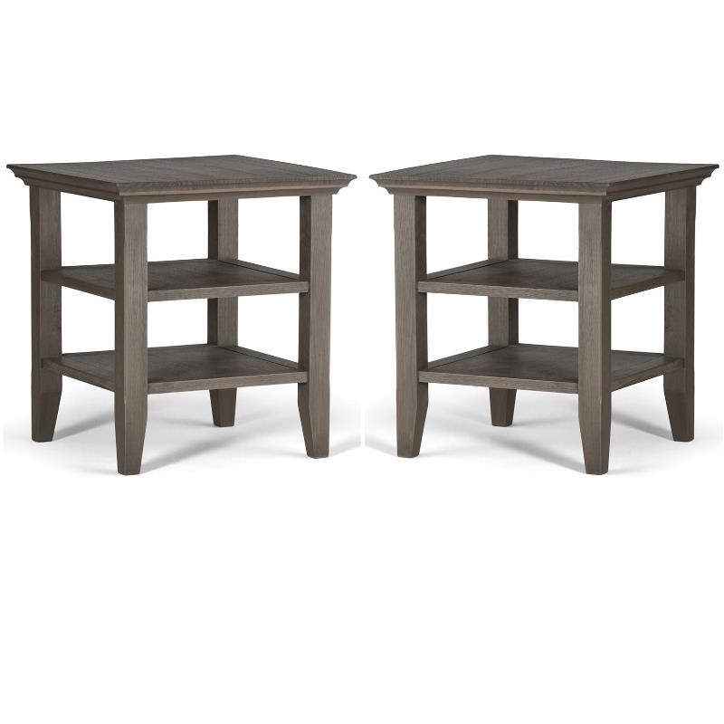 Home Square 2-Piece Wood 19