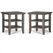 Home Square 2-Piece Wood 19
