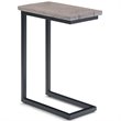 Home Square 2-Piece Contemporary End Table Set in Birch and Black