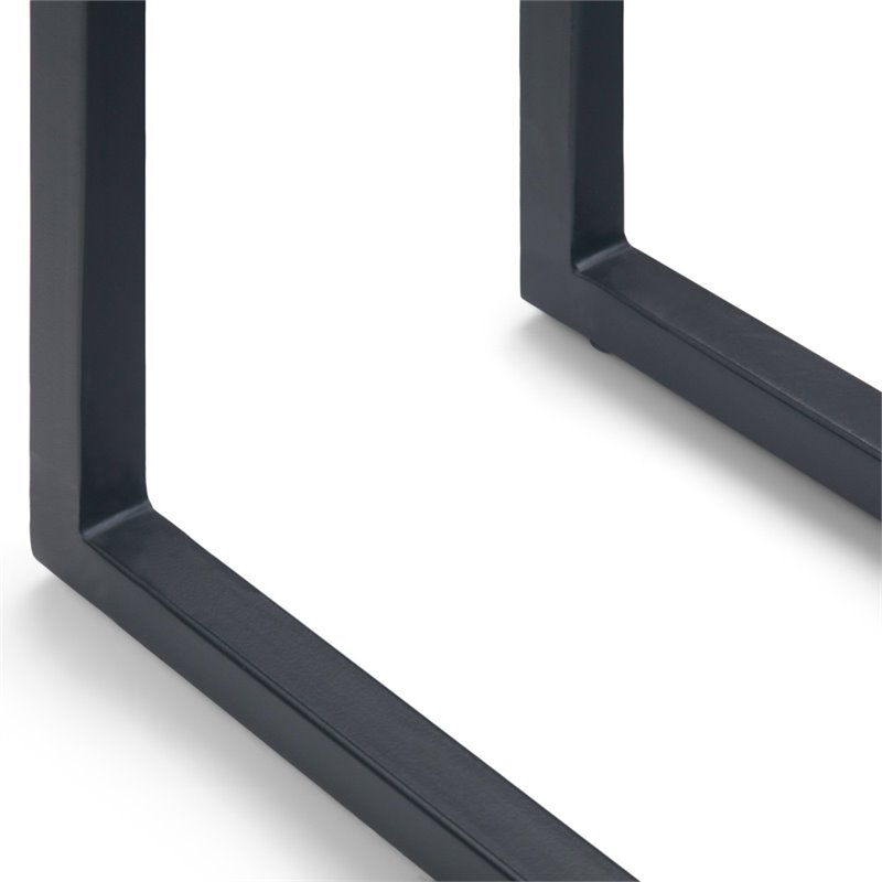 Home Square 2-Piece Contemporary End Table Set in Birch and Black