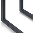 Home Square 2-Piece Contemporary End Table Set in Birch and Black