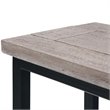 Home Square 2-Piece Contemporary End Table Set in Birch and Black